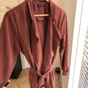 Pink American Apparel Light Trench Coat